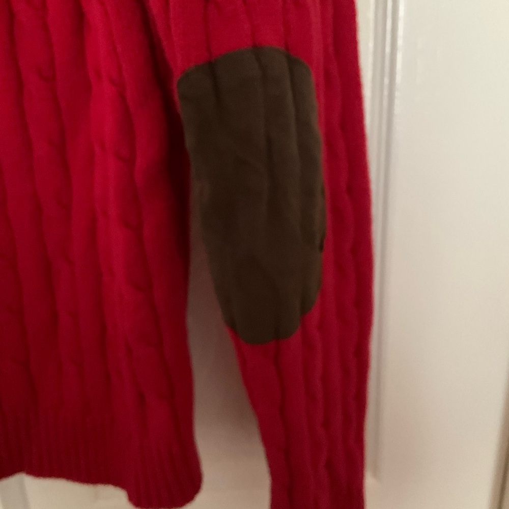 Chaps Bold Red Knit Pullover - Picture 7 of 8